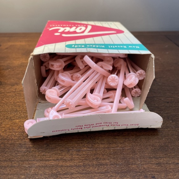 1950's Toni's Home Permanent regular hair curlers curling rod box+contents! Prop - Picture 7 of 8